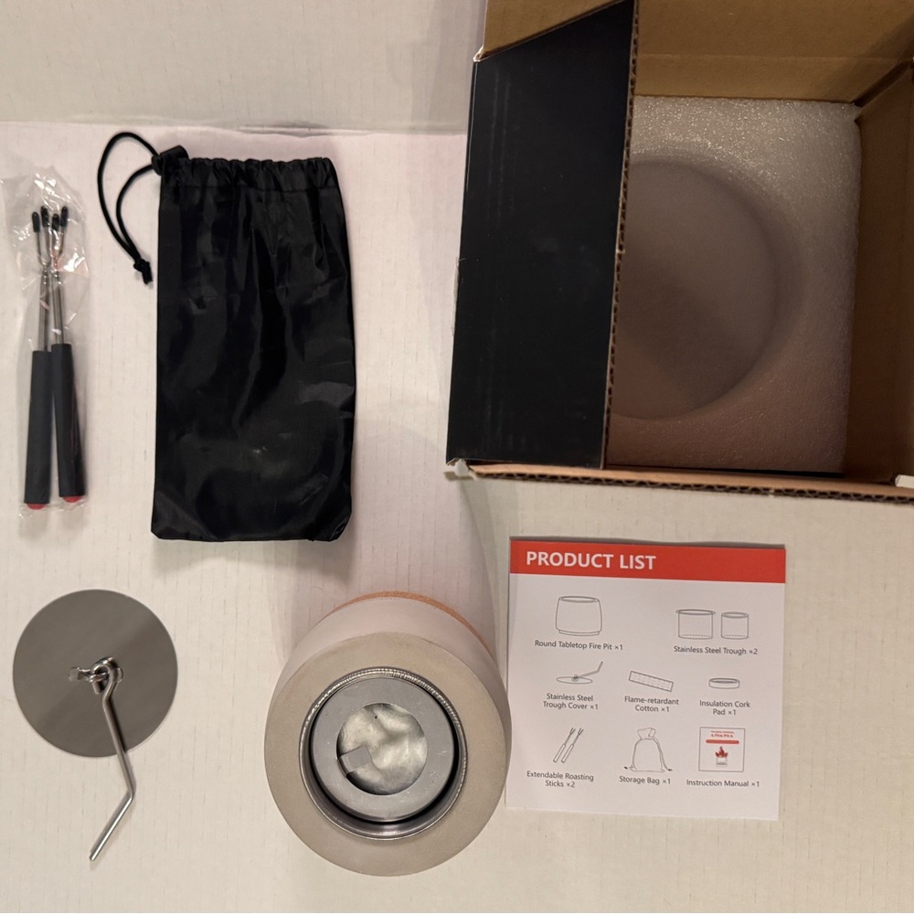 Portable Tabletop Fire Pit Indoor/Outdoor/Smokeless - Picture 3 of 3